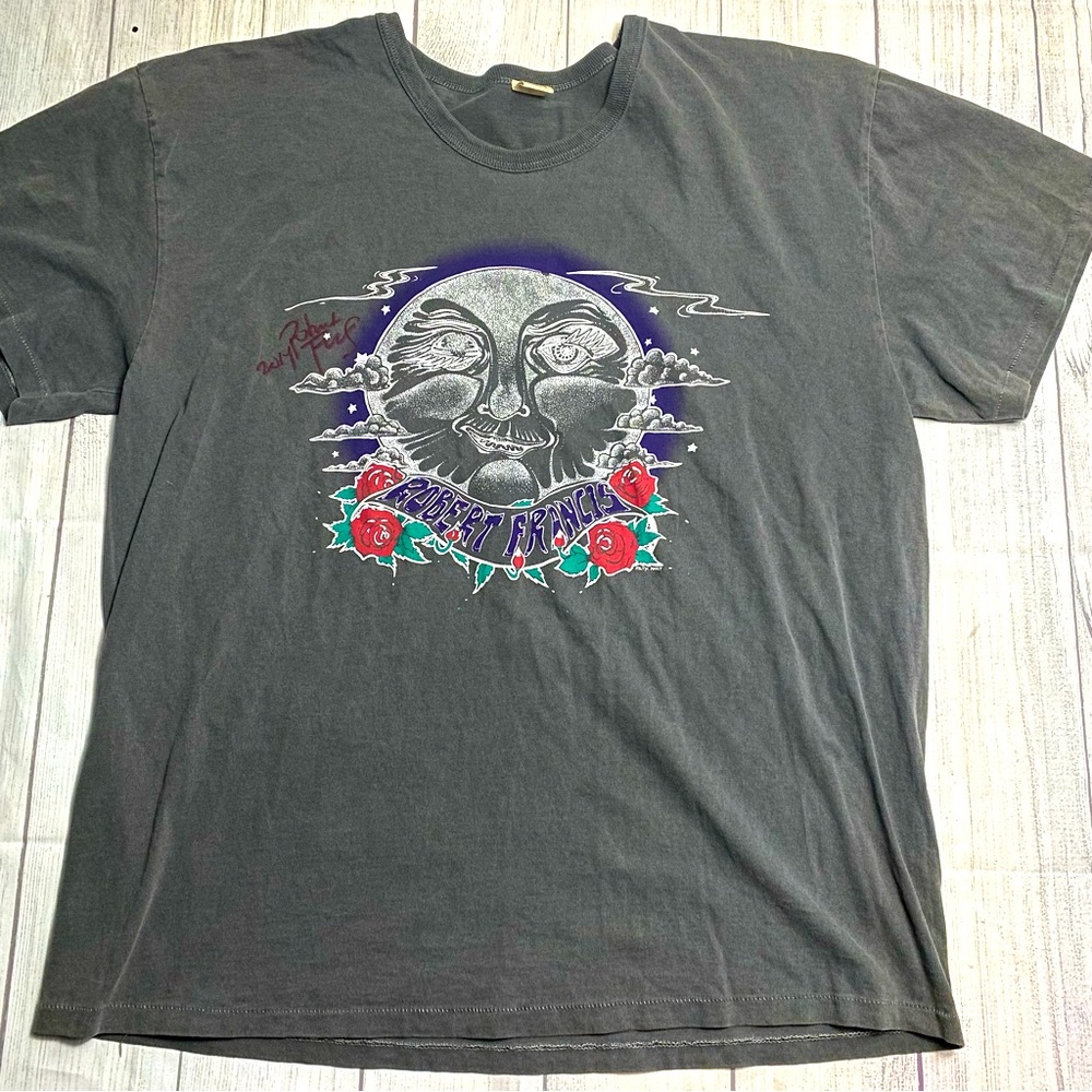 Robert Francis Tour Concert T-shirt - SIGNED Men’s XL  USA Single Stitch RARE!
